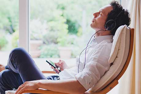 Man prepares for blood work