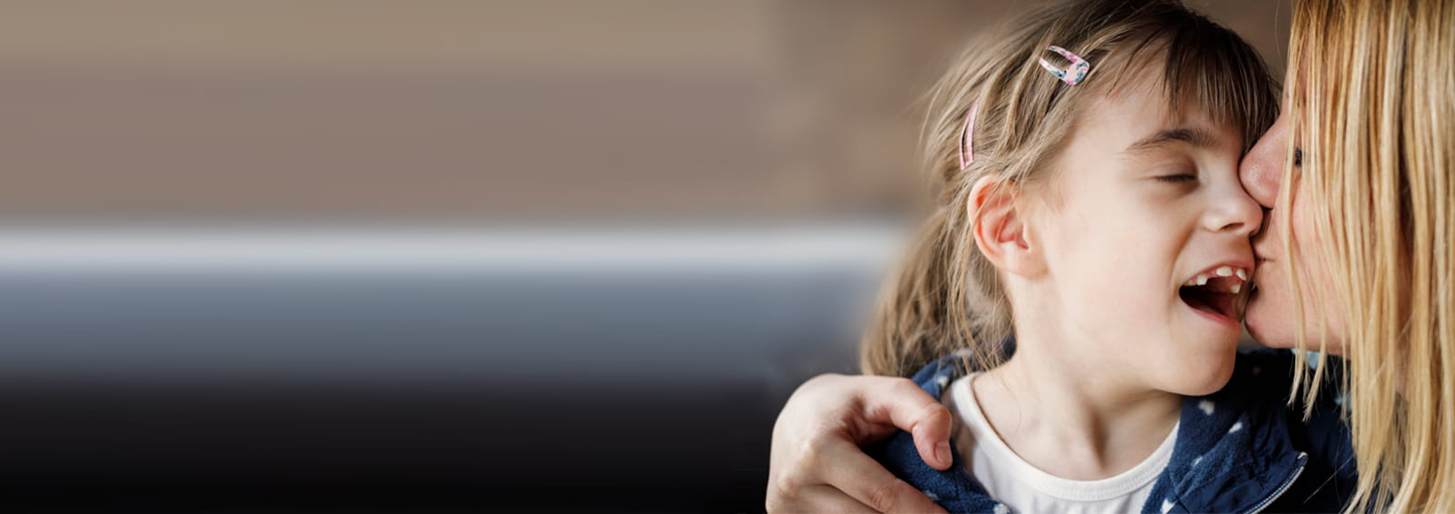 little girl with her mom