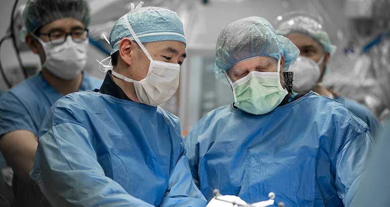 Doctors doing surgery