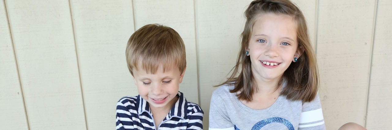 boy and girl smiling