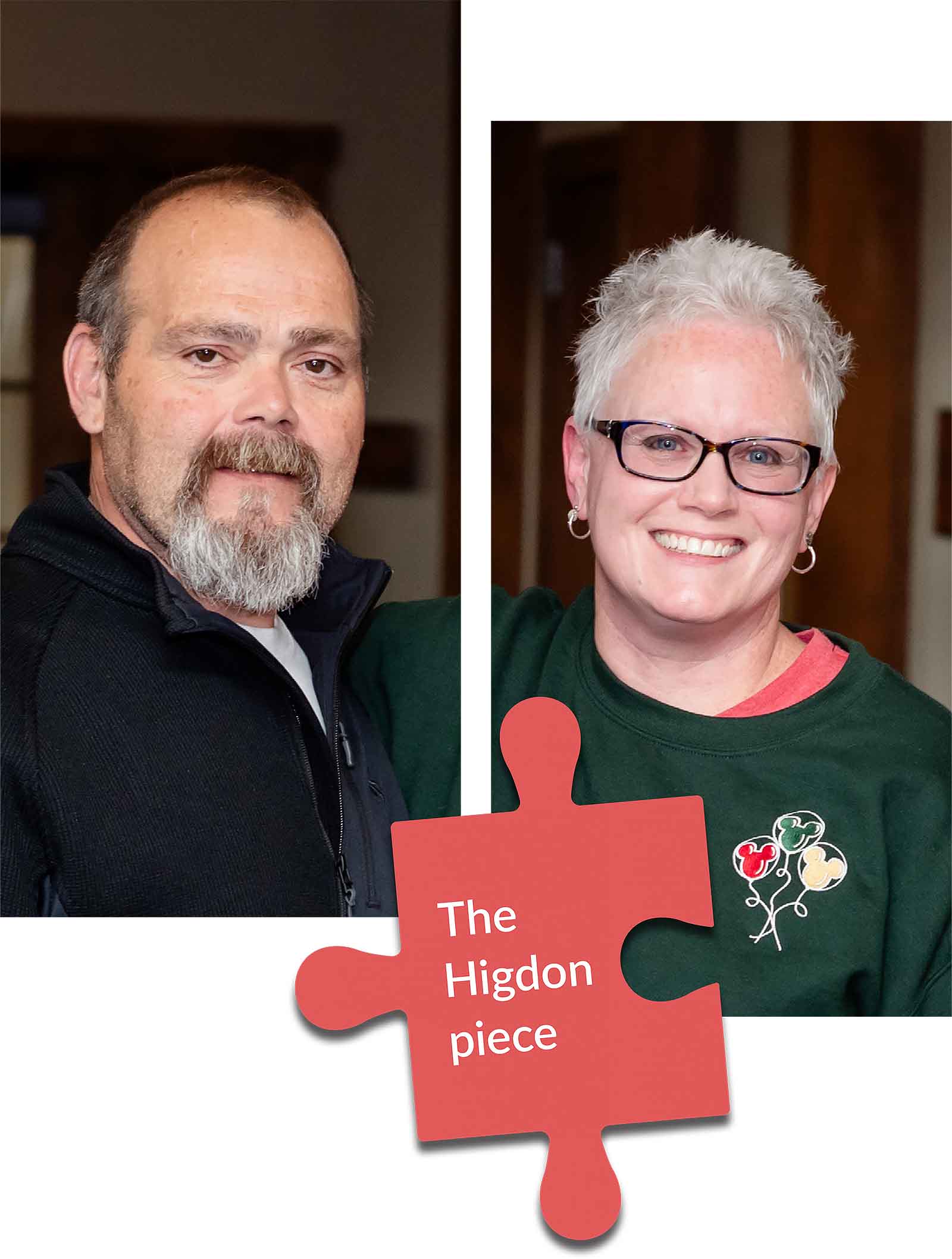 A photo collage featuring individuals who are part of the kidney donation program.