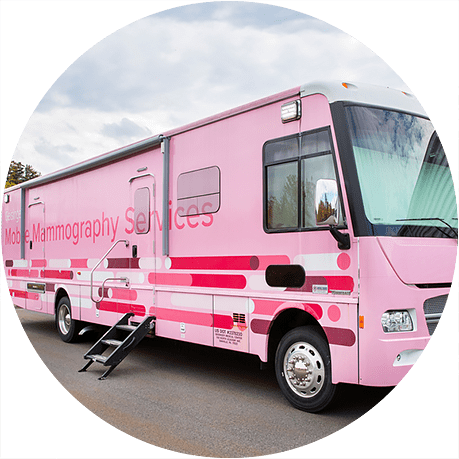 Geisinger operates a mobile mammogram unit that visits Selinsgrove, Hazleton, Mountain Top and Pottsville for a week each every month.