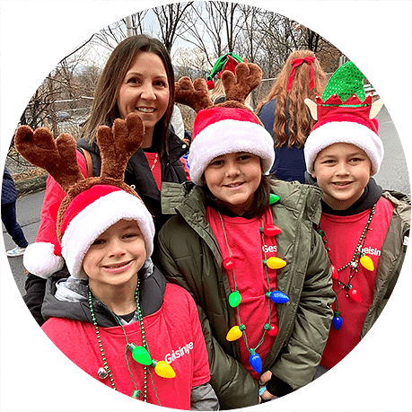 Geisinger employees and family members at the Scranton Santa Parade in November.