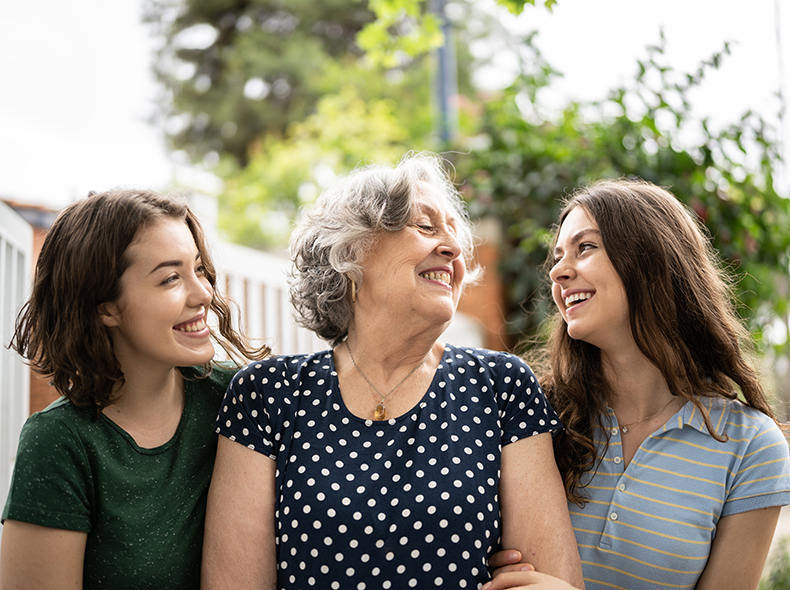 generational image with three woman of various ages